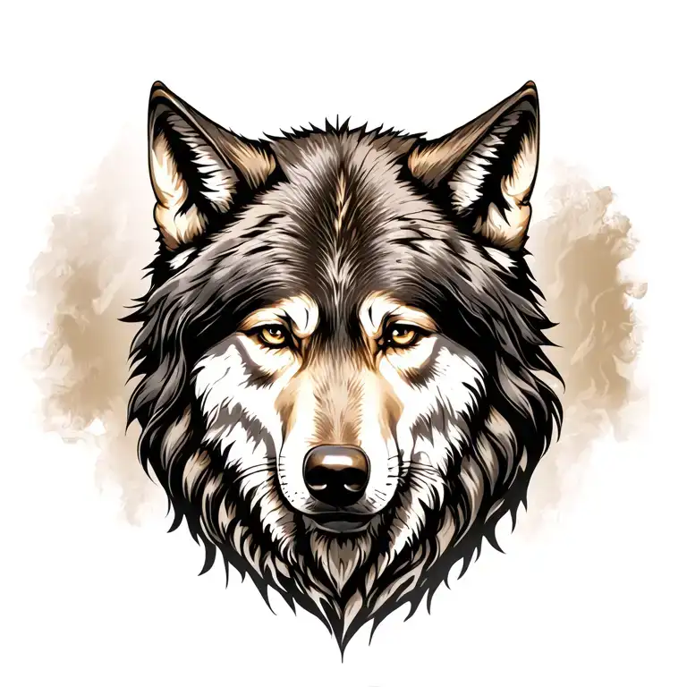 Jesus Maria Wolf Head