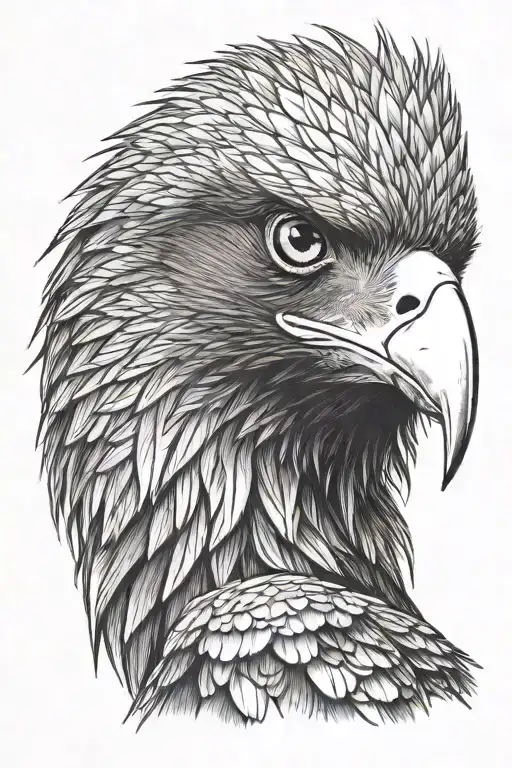 Wedge Tail Eagle Head