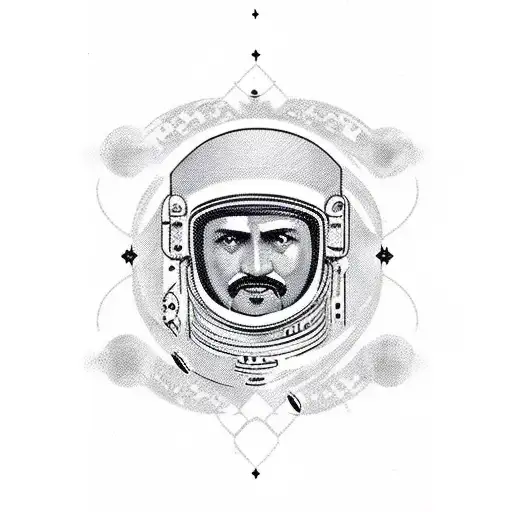 An Ottoman Empire-inspired Astronaut Exploring The Cosmos