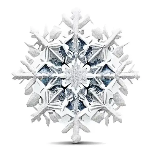 3D Snowflake Emoji