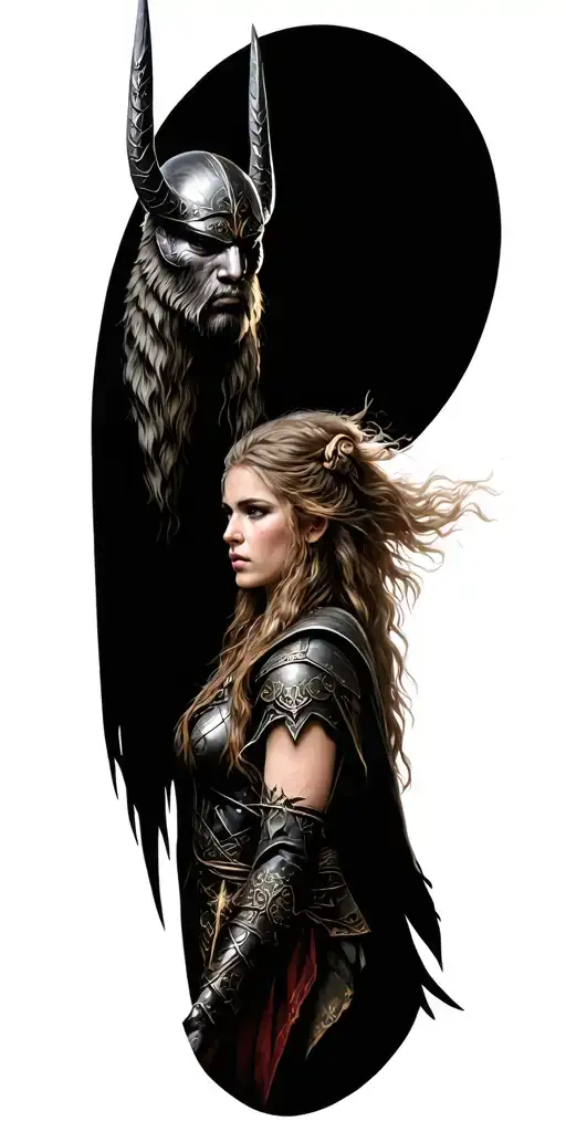 Rabe In Attack And Odin And Freya