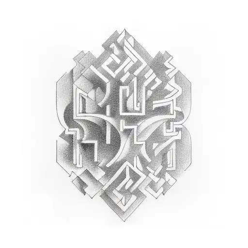 Maze Opening On One Side To Heaven And Other Side To Hell