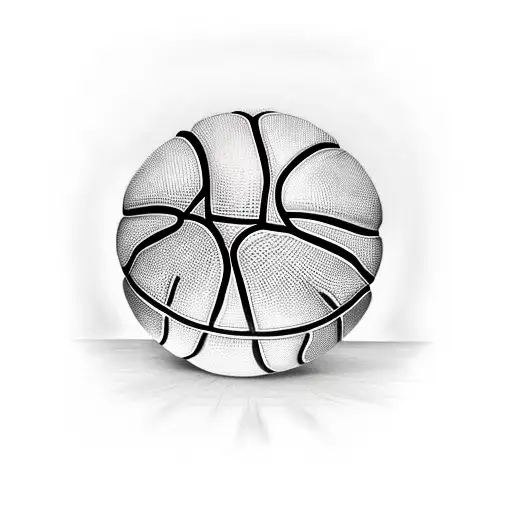 Basketball On Fire With The Number 32 And The Name Alyssa Below It