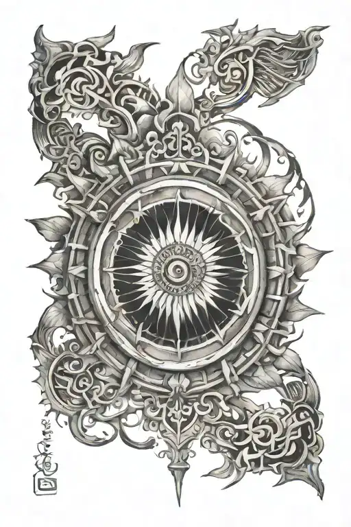 Arm Ban Sudarshan Chakra Surrounded