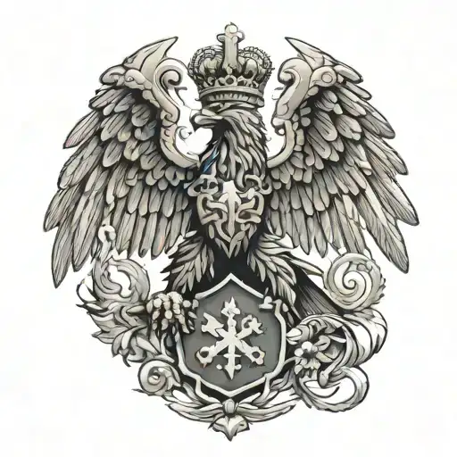 Cossack Piercing A Double-headed Eagle With A Trident