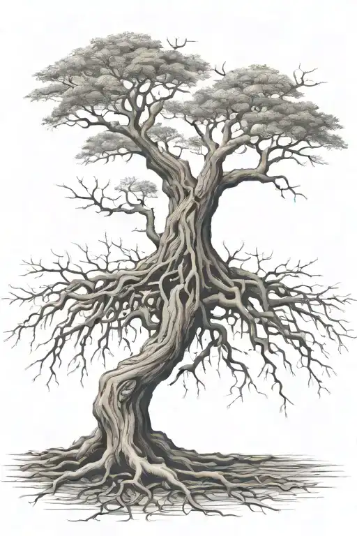 Tree Roots Reaching Deep