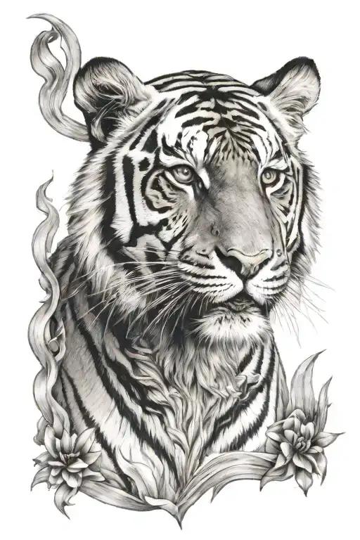 Tiger Facing Forward