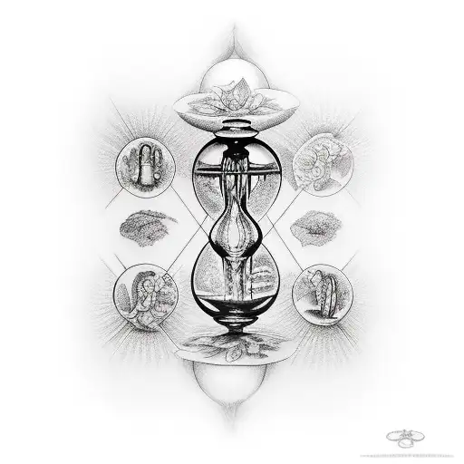 Hourglass With People Inside