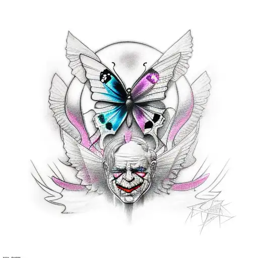 Butterfly And For The Wings Use Joker And Harley Quinn