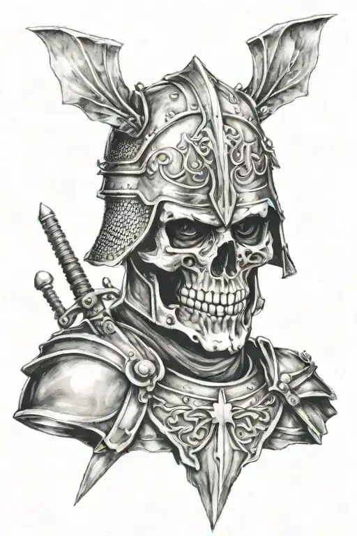 Skull And Templar Knight
