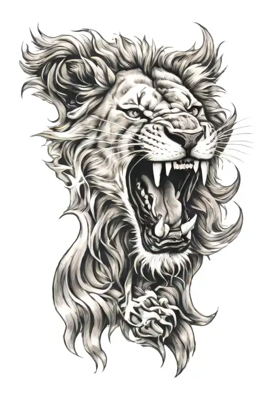 Lion Roaring