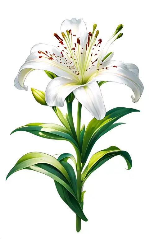 Lilly Flower And Paperwhite Flowers Together