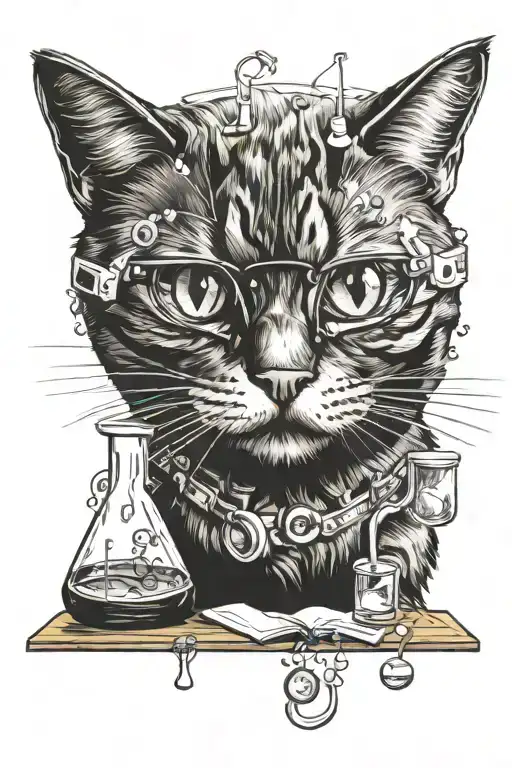Chemistry Cat Teacher