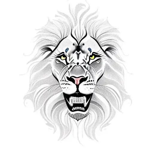 A Lion Roaring With Musical Notes Emanating From Its Mouth