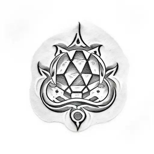 D&d Dice With Dog Paw Print