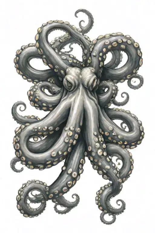 An Image Of An Octopus With Tentacles Wrapped Around The Wrist
