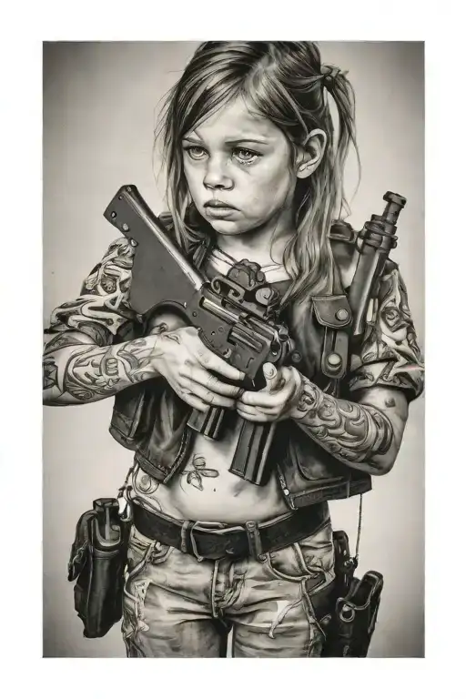 Little Girl With A Gun