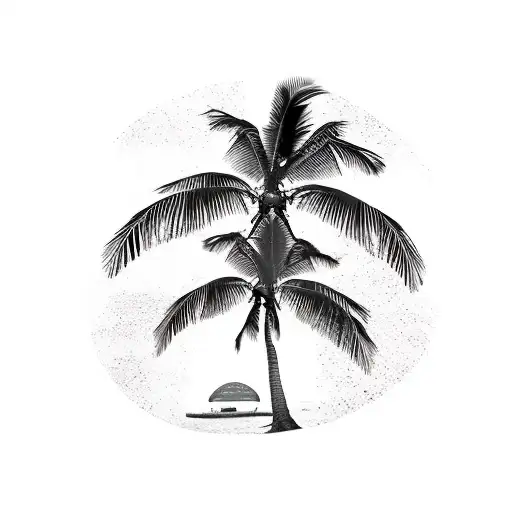 Map Of Dominican Republic Canadian Flag Beach Volleyball Palm Tree