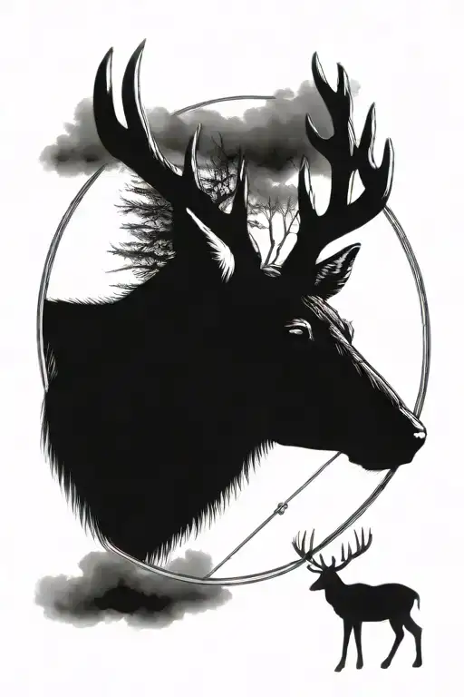 Deer In Scope Inside Brain Cancer Ribbob