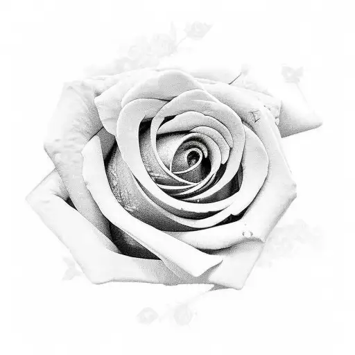 Red Rose Side Hand Tatto With Letter P Hidden