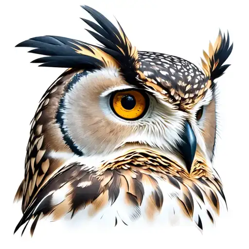 Owl Front Face