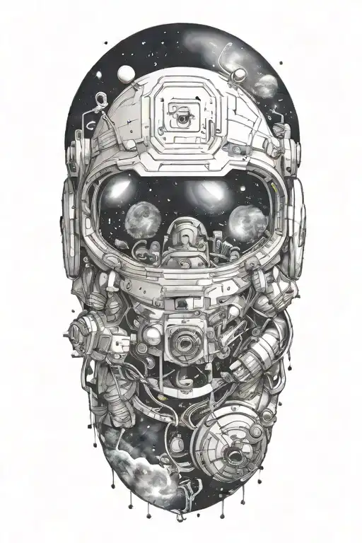 Space Theme With Science And Technology