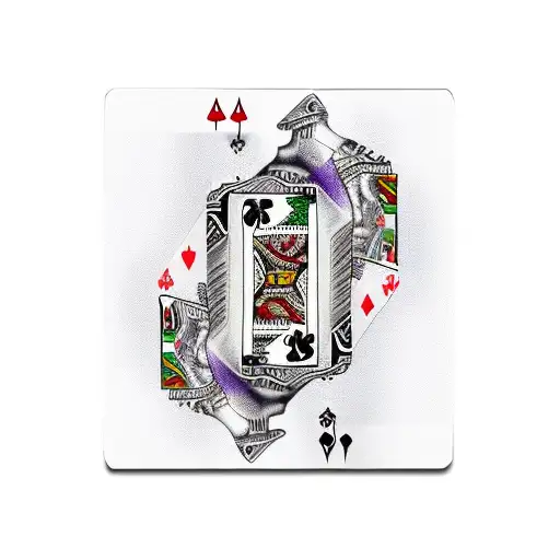 Bloody Joker With Pkaying Cards