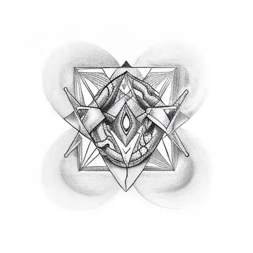 Geometry Witchy Snake Gemini