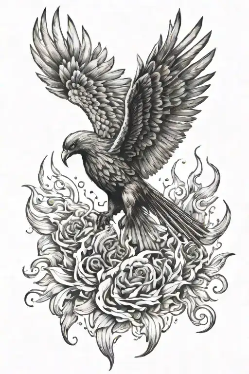 Phoenix Rising From The Ashes