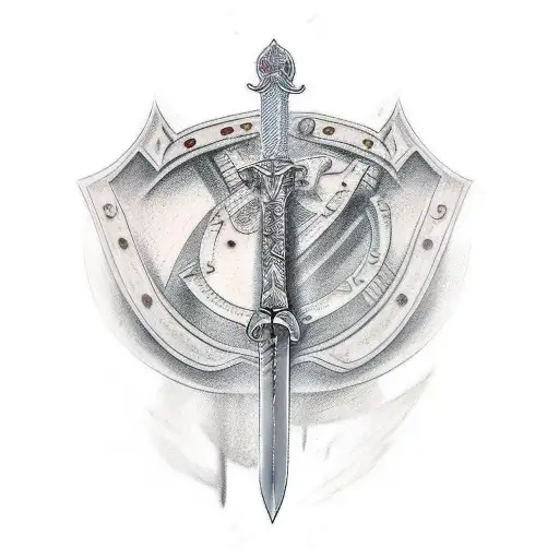 Medival Sword Arm Tatto