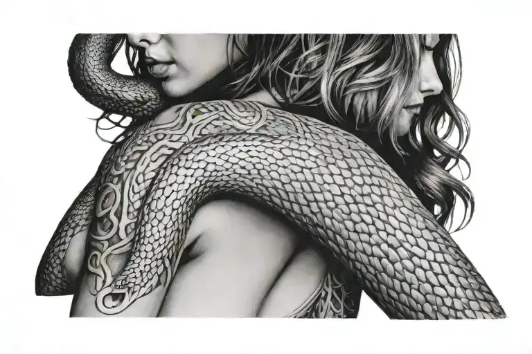 Woman With Snake Body