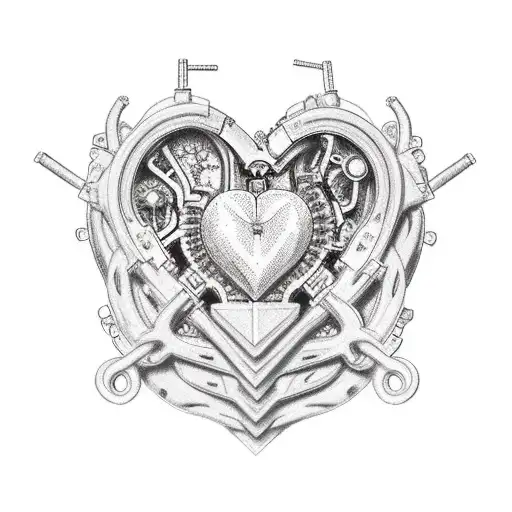 Mechanical Fused Heart Crown