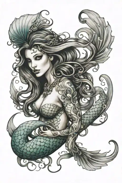 Seductive Siren Mermaid