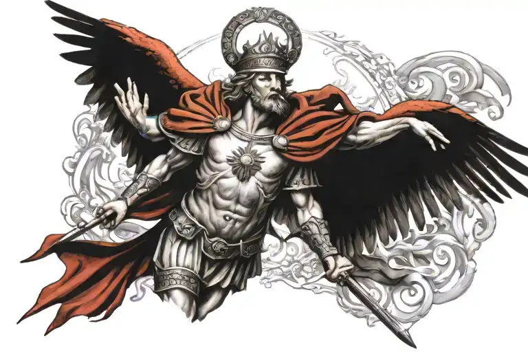 St Michael And A Cardinal