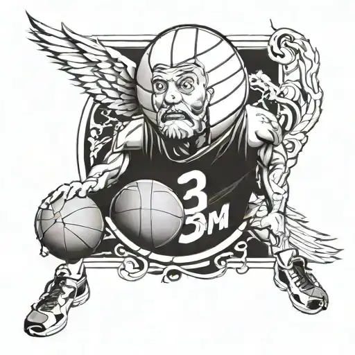 Tatto For Friend That Passed At 15 His Name Was Willy He Liked Basketball And His Number Was 3