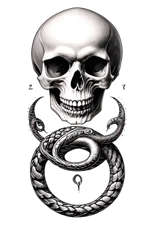 Skull And Ouroboros