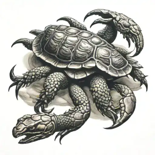 Scorpion On Turtles