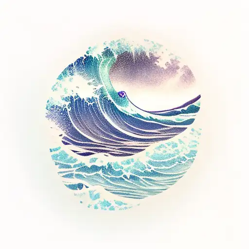 Ocean Wave In Forest