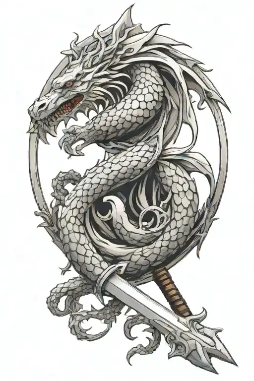 Targaryen Emblem Merged With A Sword