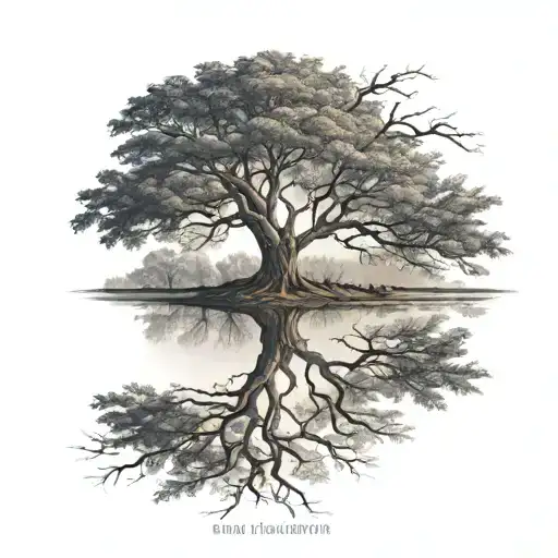 A Tree With Reflection