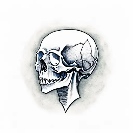 Skull With Woman