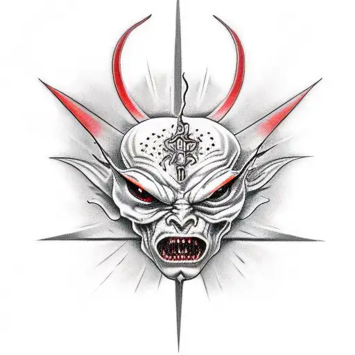 Demon Nun Bleeding Eyes Broken Rosary