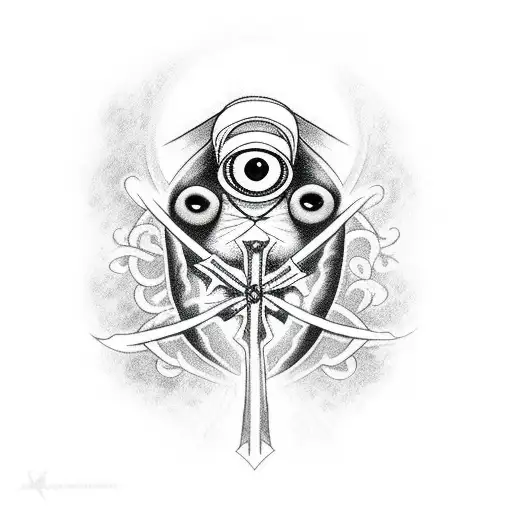 Possesed Nun Bleeding Eyes Broken Rosary