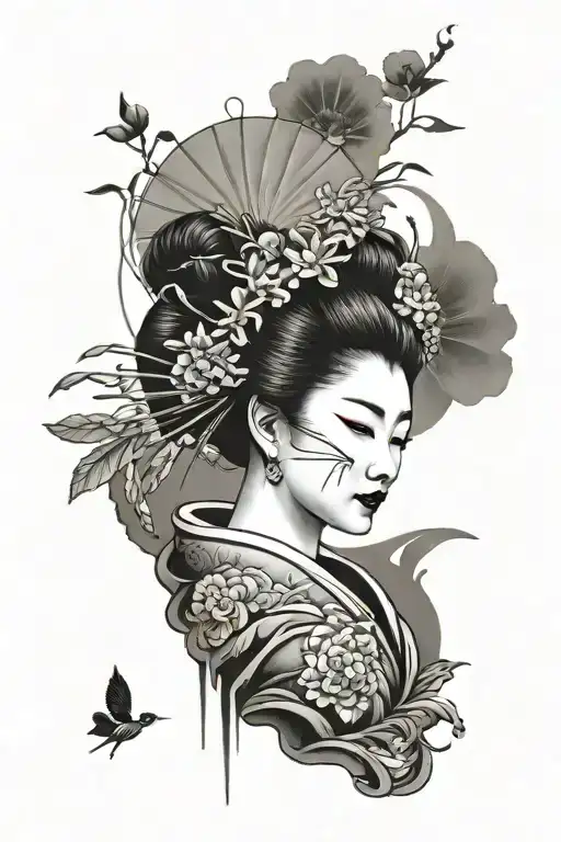 Geisha Dying Sun