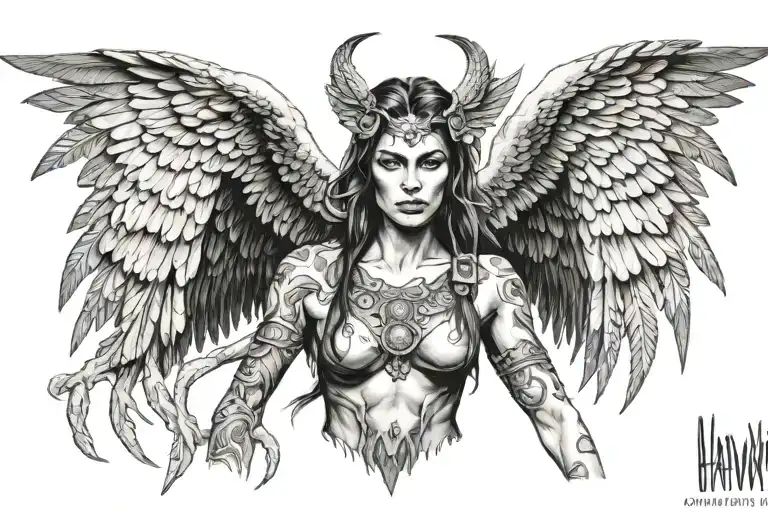 Hawk Demon Woman Carter Wings