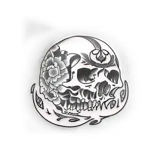 Mexican Gang Tattoo With The Text Los Suecos On Top