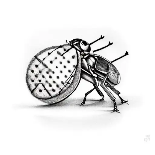 A Cricket Sittin On A Heriloom Tomato