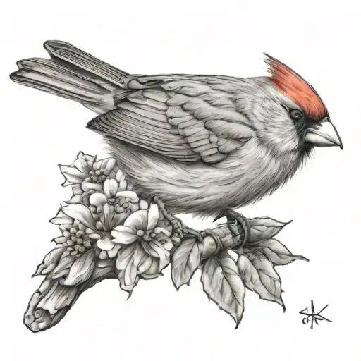 Tiny Female Cardinal