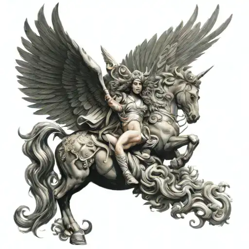 Medusa Zeus And Pegasus