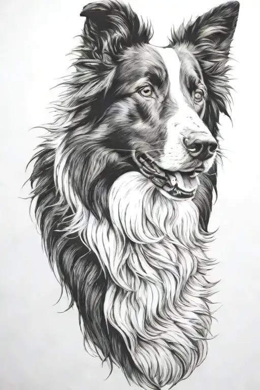 Boarder Collie Portrait